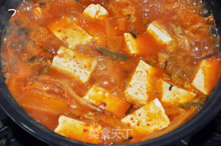 韩式辣白菜鲭鱼汤的做法步骤：7