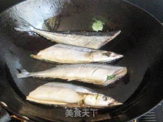 香煎薄荷味秋刀鱼的做法步骤：7