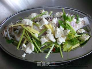 家常菜肴@@豆腐蒸石斑鱼的做法步骤：5