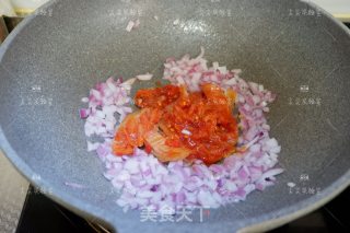 辣白菜金枪鱼藜麦饭的做法步骤：4