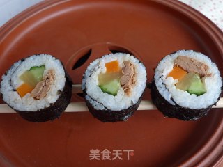 【花样寿司】----金枪鱼寿司的做法步骤：11