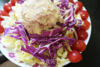金枪鱼土豆泥生菜沙拉-自己在家也能做出大牌沙拉的味道-的做法步骤：9