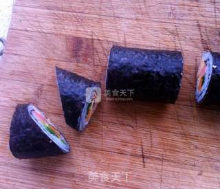 金枪鱼紫菜包饭的做法步骤：6