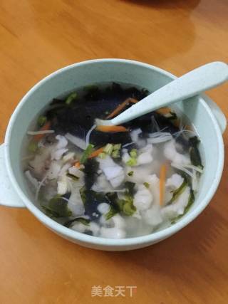 豆腐鱼紫菜羹的做法步骤：9