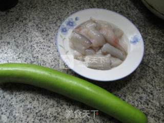 虾潺煮长瓜 的做法步骤：1