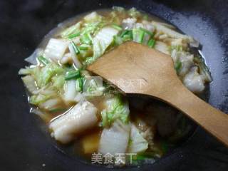 白菜煮虾潺的做法步骤：8