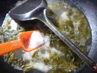 雪菜虾潺汤的做法步骤：7
