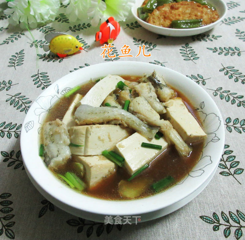 豆腐煮虾潺的做法