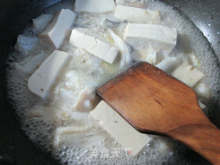 豆腐煮虾潺的做法步骤：6