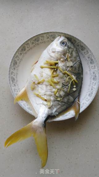 清蒸金鲳鱼的做法步骤：3