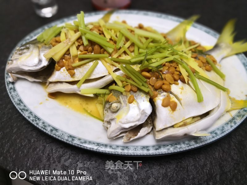 潮汕豆酱蒸金鲳鱼的做法