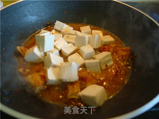 XO酱海鲜烩豆腐的做法步骤：5