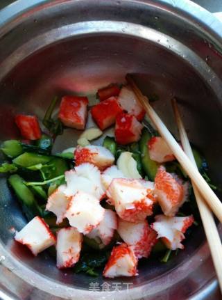 黄瓜拌蟹肉的做法步骤：5