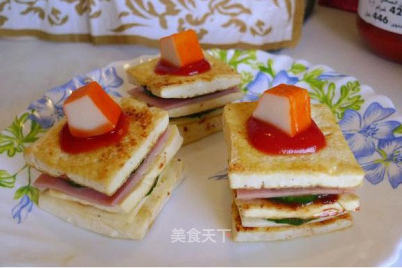 平凡小创意—豆腐三明治的做法