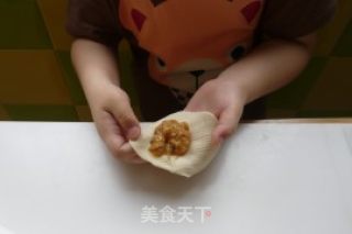 流着汤汁的煎饺——蟹肉皮冻煎饺的做法步骤：13