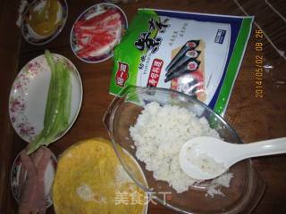 鲣鱼肉松寿司的做法步骤：8