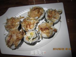 鲣鱼肉松寿司的做法步骤：18