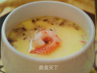 虾仁蟹肉茶碗蒸的做法步骤：5