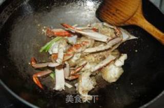 姜葱炒螃蟹的做法步骤：8