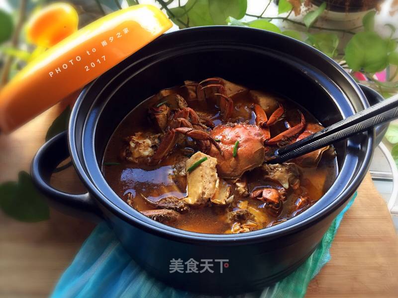 螃蟹炖豆腐（麻辣香锅）的做法