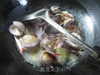 圆蛤煮螃蟹 的做法步骤：7