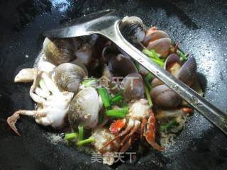 圆蛤煮螃蟹 的做法步骤：11