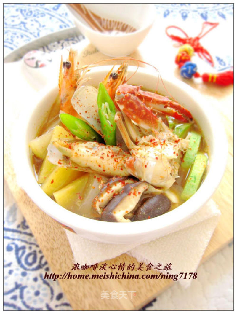 超级豪华一碗汤—韩国海鲜豆酱汤的做法