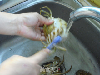 清蒸螃蟹的做法步骤：3