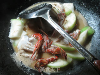 螃蟹煮蒲瓜的做法步骤：8