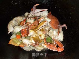 咖喱炒螃蟹的做法步骤：6