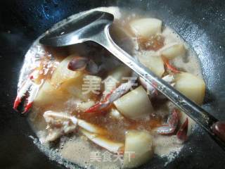 萝卜煮螃蟹的做法步骤：10