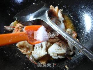 泡菜炒螃蟹的做法步骤：9