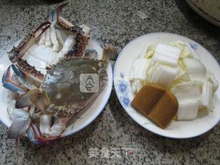 咖喱白菜螃蟹 的做法步骤：1
