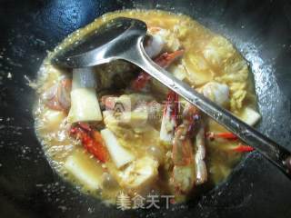 咖喱白菜螃蟹 的做法步骤：6