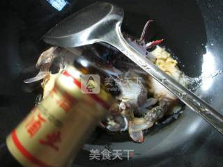 青菜螃蟹煮粉丝的做法步骤：3