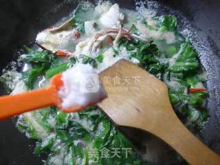 天菜芯螃蟹羹的做法步骤：6