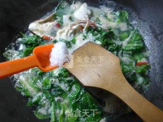 天菜芯螃蟹羹的做法步骤：7