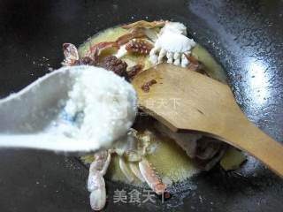 沙茶酱炒螃蟹的做法步骤：9