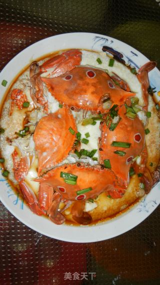 螃蟹蒸豆腐的做法步骤：8