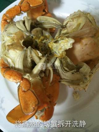 黑胡椒螃蟹的做法步骤：2