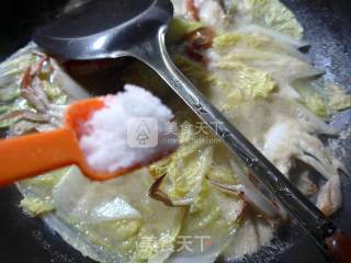 白菜螃蟹汤的做法步骤：6