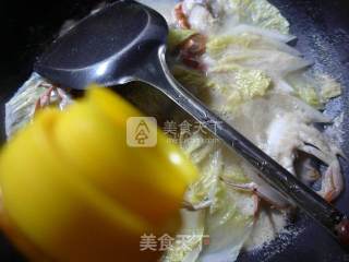 白菜螃蟹汤的做法步骤：5