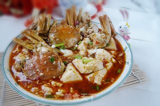 螃蟹辣豆腐的做法步骤：12