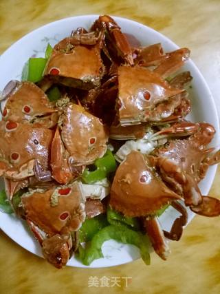 炒螃蟹的做法步骤：7