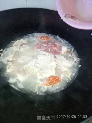 海蟹稀饭的做法步骤：8