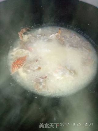 海蟹稀饭的做法步骤：11