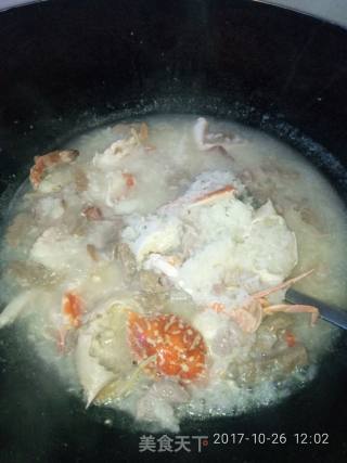 海蟹稀饭的做法步骤：12