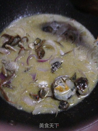 金秋螃蟹走起~泰式咖喱蟹初尝试！的做法步骤：11
