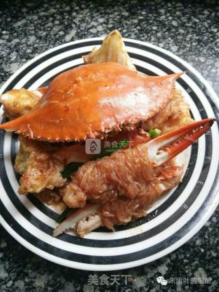 东海野生梭子蟹，螃蟹炒年糕的做法步骤：15