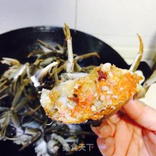 炒螃蟹的做法步骤：4